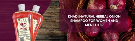 Buy Khadi Natural Herbal Onion Shampoo For Hair Growth 1000ml | Anti ...