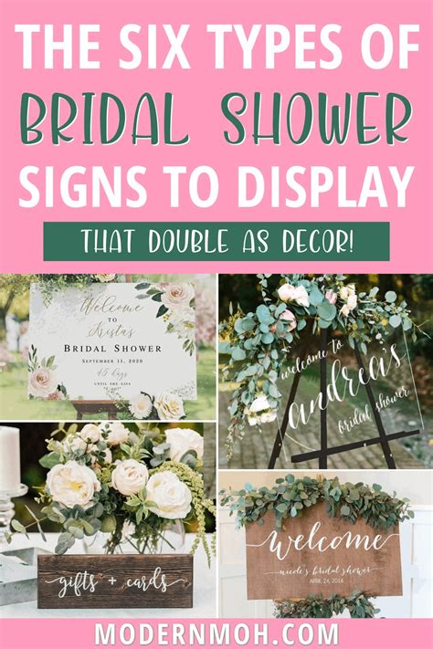 24 Bridal Shower Signs That Double as Decor | Modern MOH