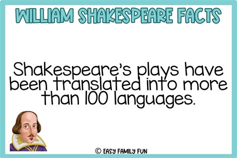 Shakespeare Fun Facts