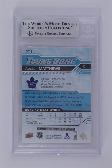 Lot Detail - Auston Matthews Autographed & Inscribed 2016-17 Upper Deck ...