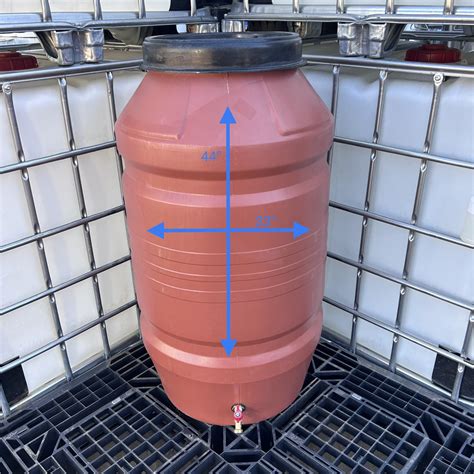 58 gallon screw top rain barrel (with spigot) | AquaContainers