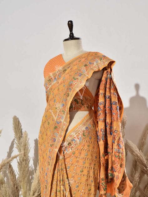 Buy Yellow Georgette Saree Online | Vasansi Jaipur