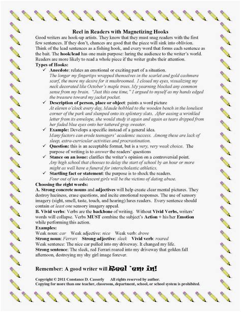 Image result for Types of Writing Hooks