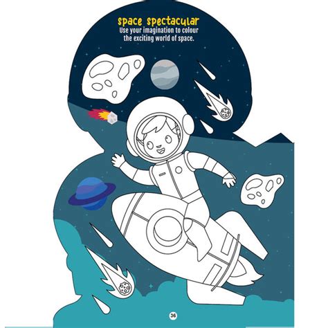 Step into the Space World - Activity and Colouring Fun Book – Popup Kids