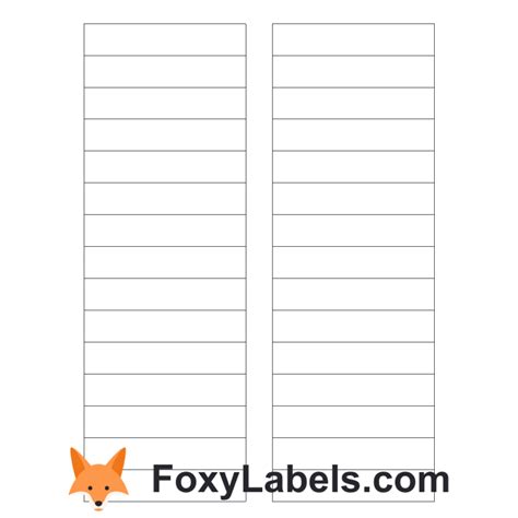 Free Template For Avery 5366 File Folder Labels | FREE Printable