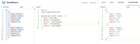 Dataweave Map Function 的图像结果