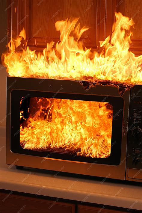 Damage in microwave oven due to breakdown or short circuit results in burns and potential ...