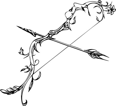 Bow And Arrow Drawing at PaintingValley.com | Explore collection of Bow ...