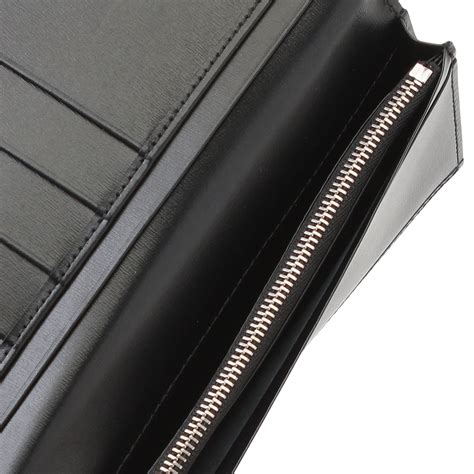 【公式】メンズ高級革製品・革財布・革小物のR4U｜長財布（ジップポケット付）フレンチボックスカーフ BLACK