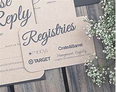 Wedding Registry Cards In Invitations by Set Of Rustic Paper Bag And Gray Modern Wedding Wedding Registry Cards In Invitations