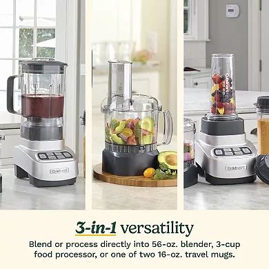 Cuisinart VELOCITY Ultra Trio 1 HP Blender Food Processor with Travel Cups