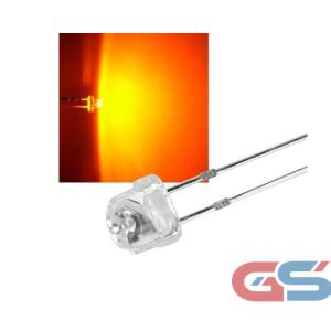 LED 4.8mm Clear Orange – High Brightness Through-Hole Indicator LED