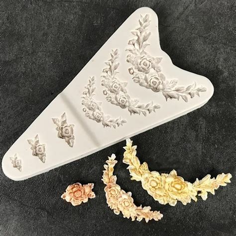 LEGACYCART Various Flower Bouquet Silicone Mould Sugar Craft Fondant ...