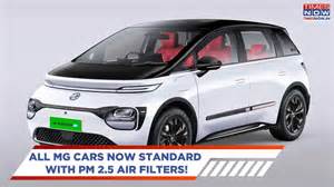 All MG Motor Cars To Now Get PM 2.5 Air Filter As Standard - Comet EV ...
