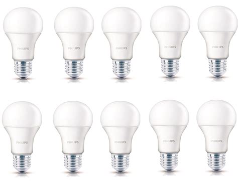 Buy Philips Base E27 13-Watt LED Bulb (Cool Day Light,Pack of 10 ...