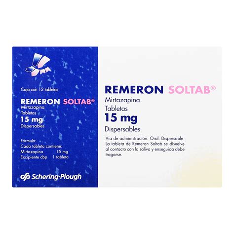 Remeron Soltab 15 Mg Con 12 Tabletas – Farmacia Herrera