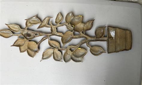 Mid Century Sexton Lemon Tree Metal Wall Hanging Decor Made in - Etsy India