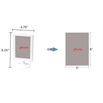 Buy 4 Pack Self Standing Photo Frame,Vertical Stand Photo Frames Double ...