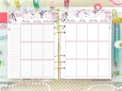 A5 Planner Printables
