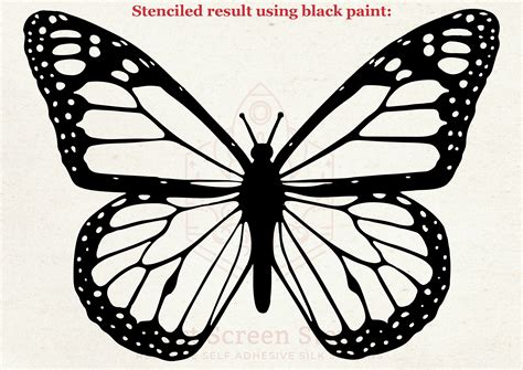 Monarch Butterfly Stencil Designs