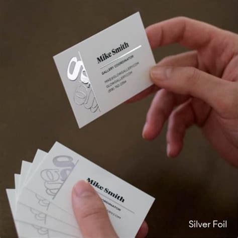 Custom Raised Foil Business Cards | Gold & Silver Visiting Cards