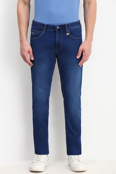 Buy Men Blue Slim Fit Light Wash Jeans Online - 39736424 | Allen Solly