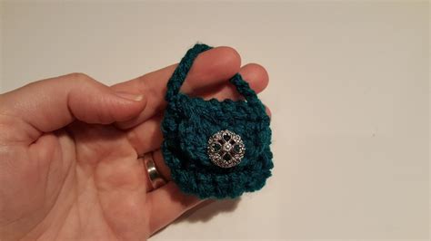 Image result for Mini Crochet Keychain Purse Tutorial