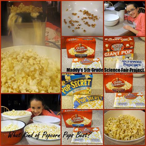 5th grade science projects popcorn | On top of that, Maddy had put it ...