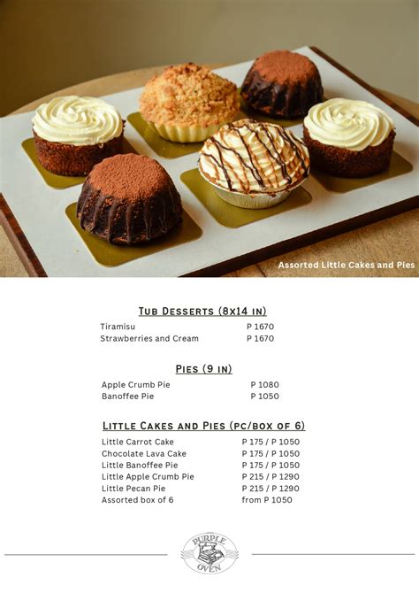 Purple Oven Philippines Menu and Prices [July 2024] - PhilMenu