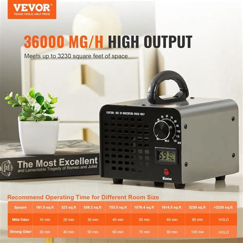 VEVOR Ozone Generator, 36000mg/h Ozone Machine, High India | Ubuy