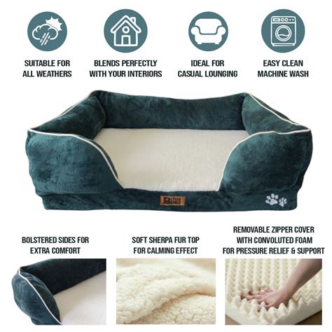 Petter World Convoluted & HD Foam Base with Bolster Orthopedic Sofa Be ...