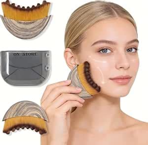 Lymphatic Contour Face Brush, Manual Lymphatic Drainage Massager ...