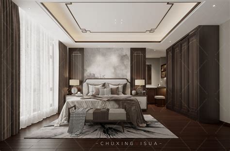 中式套房卧室装修设计 – 设计本装修效果图