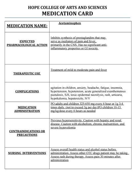 Acetaminophen Lab Definition at Christopher Etheridge blog