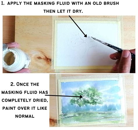 How to Use Masking Fluid (Watercolor for Beginners) - My Art Aspirations