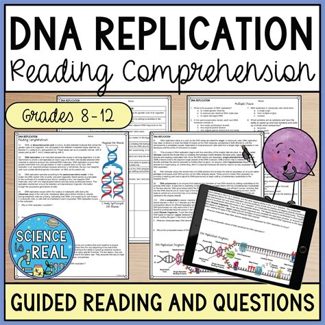DNA Replication Reading Comprehension Worksheets - Science is Real ...