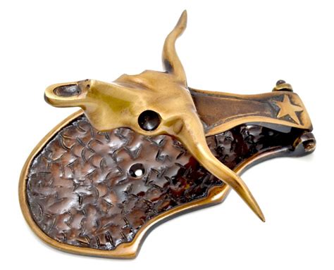 Buy Two Moustaches Brass Bull Head Door Knocker Brass Showpiece Online ...