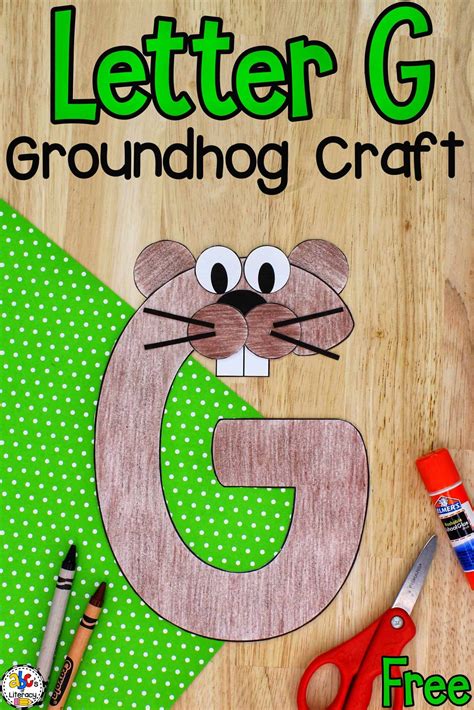 Letter G Groundhog Craft | Letter g crafts, Preschool crafts, Preschool ...