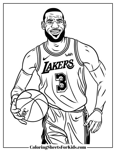 Basketball Coloring Pages Printable Free Printable Sports Coloring