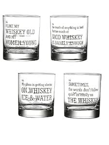 Ek Do Dhai Classic Quotes Whiskey Glass - Thick Bottom Bourbon Glasses ...