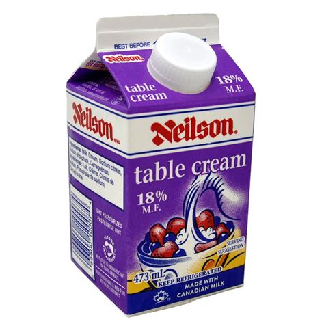 Neilson Dairy 18% Milkfat Table Cream (475 ml) Delivery or Pickup Near ...