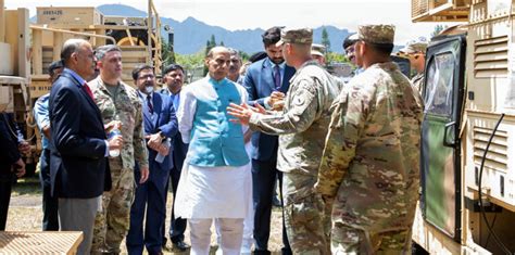 Raksha Mantri Shri Rajnath Singh reaches Hawaii for a visit to US Indo ...