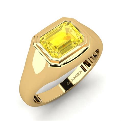 Get the Perfect Men's Yellow Sapphire Rings | GLAMIRA.in