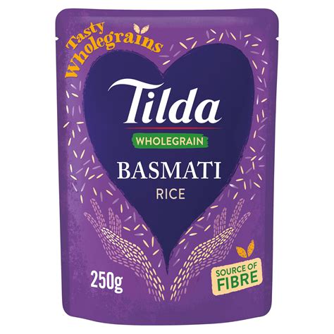 Tilda Wholegrain Basmati Rice 250g | Rice, Grains & Pulses | Iceland Foods