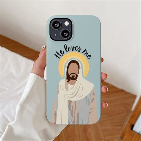 Jesus Loves Me Phone Case, Christ iPhone Cases, Christianity Design ...