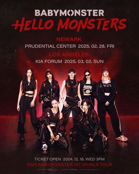 BABYMONSTER Announces 2025 World Tour, First Ever North American Shows - leader of babymonster
