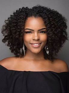Black Hairstyles With Curls by Center Part Black Synthetic Hair Medium Black Hairstyles With Curls
