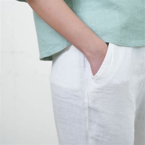 100% Premium Linen Relaxed fit Pants- Women – Rimore