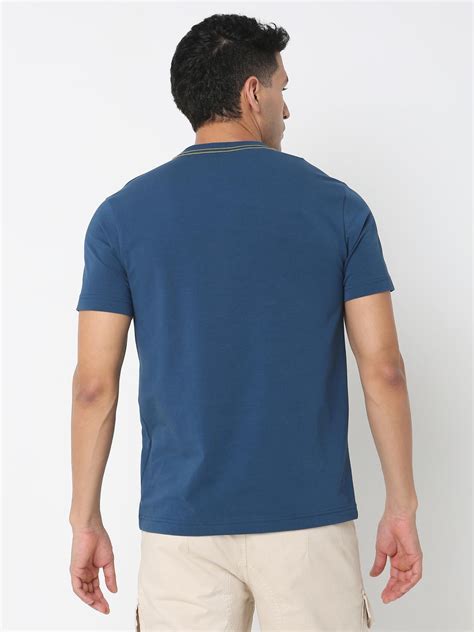 Regular Fit Printed Round Neck T-Shirt with Short Sleeve