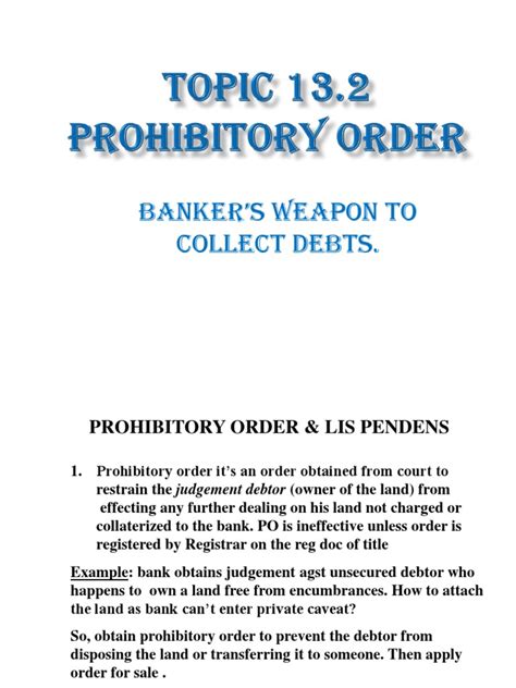 Image result for Prohibitory Order Books